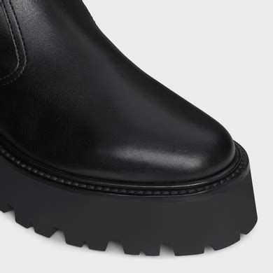 CELINE BULKY ZIPPED BOOT IN CALFSKIN